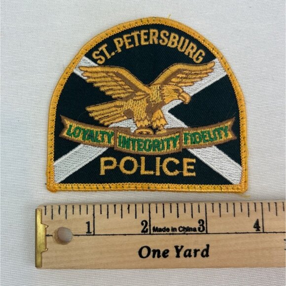 St Petersburg Police Patch Embroidered Badge Collectible St Pete PD - Picture 3 of 3